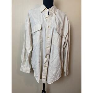 eddie bauer mens button down long sleeve shirt large